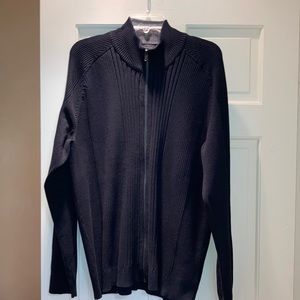 Mens zip up cardigan sweater. INC.